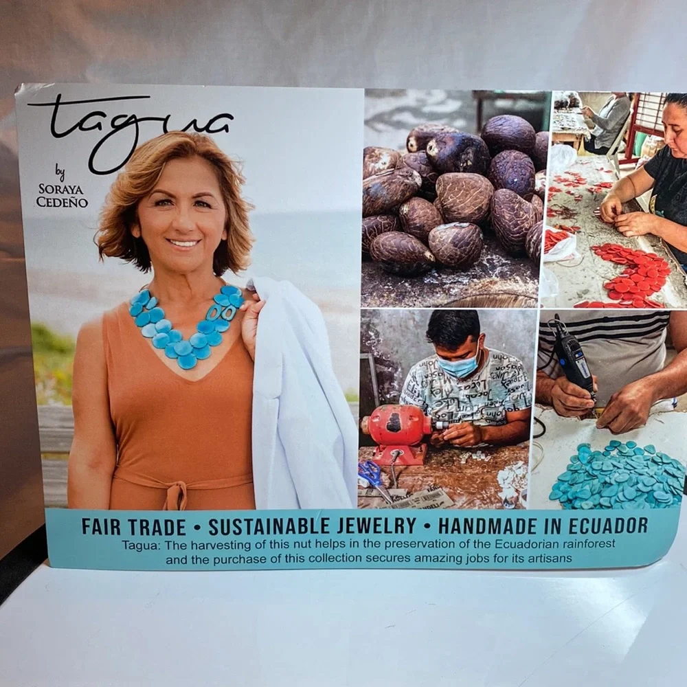 Tagua Fairtrade handmade Earrings. - Picture 10 of 11